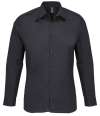 04770 Bailey SOL'S Bailey Long Sleeve Poplin Shirt Black colour image